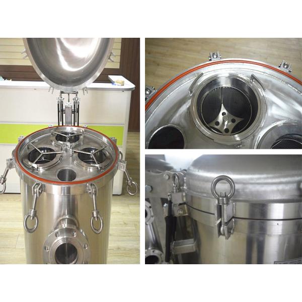 Buy Hygienic Water Bag Filter Housing Removable Stainless Steel Filtration Machine at wholesale prices