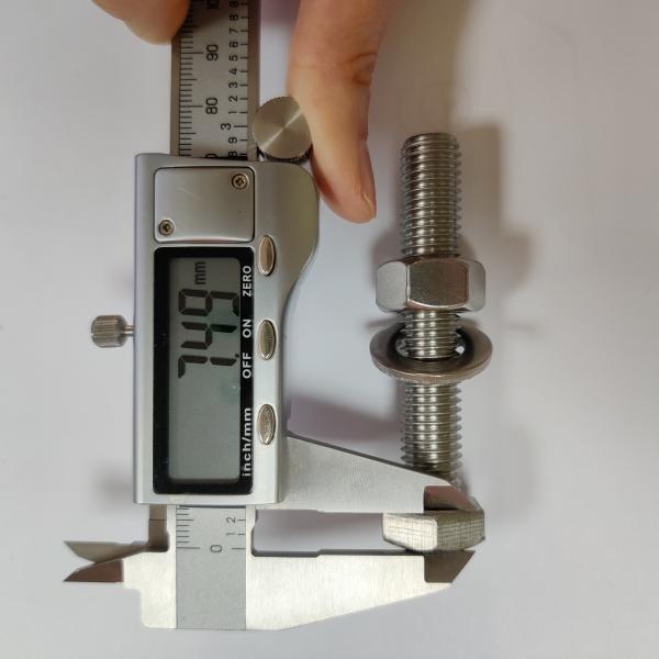 Stainless Steel Hex Bolt and Nut DIN933 SS304 A2-70 M6 M8 M10 M12 M16 for General Industry