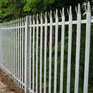 Customized heavy duty palisade fence panels W type head top palisade fencing