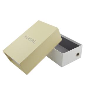 Brown Drawer Hard Cardboard Gift Boxes Shoe Packaging 300mm Length