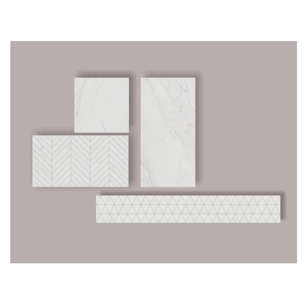 600*600 Stone Imitation Texture Soft Ceramic Floor Tiles for Contemporary Bathroom