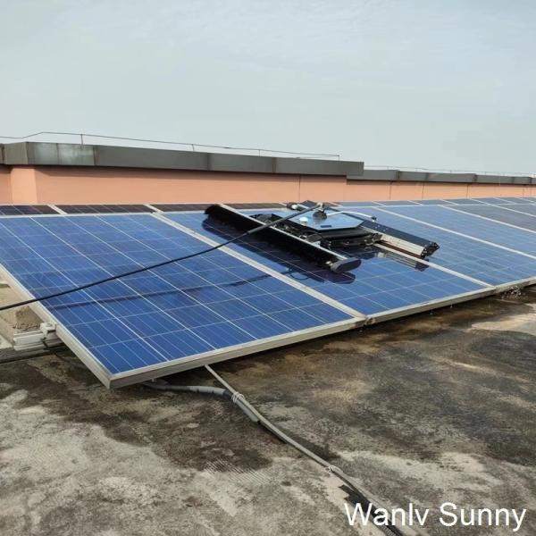 Buy High Pressure Water Pump and Water Pipe Lithium Battery-Powered Solar Panel Cleaning Robot at wholesale prices