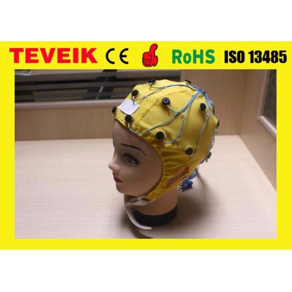 Medical EEG hat, Tin electrode,32 leads eeg cap with DB25 pin connector for eeg machine