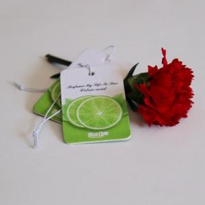 Scented Paper Air Freshener Customized Logo For Car Hanging