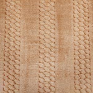 Fashionable Jacquard Flannel Fleece Fabric 320 Gsm 150D For Sleepwear