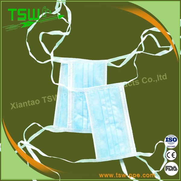 Buy EN14683 BFE 99% Disposable Surgical Mask With Ties at wholesale prices