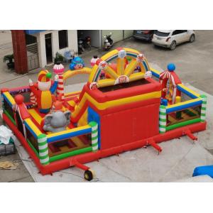 0.55mm PVC Inflatable Playground Fun City Joker Theme Bouncy Castle 10mL*7mW*4mH