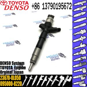 1KD Engine TOYOTA Fuel Injector 23670-0L050 095000-8220 Common Rail Injector