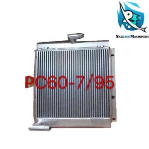 Hot sale good quality aluminum 6D95 PC60-6 oil cooling radiator for KOMATSU excavator