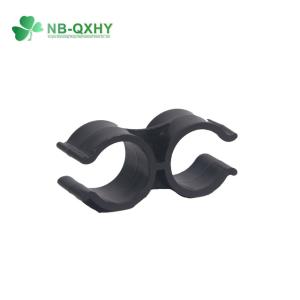 Vertical PVC/Plastic Double Tube Water Supply Pipe Fitting Clamp with Butterfly