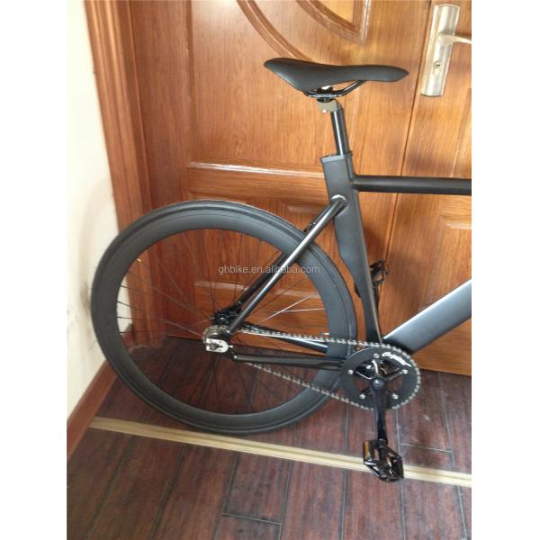 700c Black Aluminum Frame Fixie Bike with Double V Brake Fixed Gear Man Track Bike