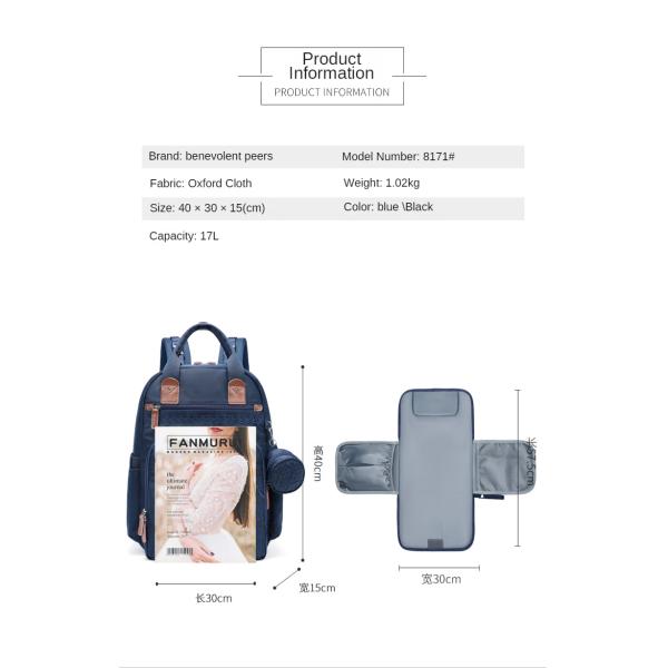 Fashion Backpack Multifunctional Foldable Mother Bag Large Capacity Mother Bag Bed
