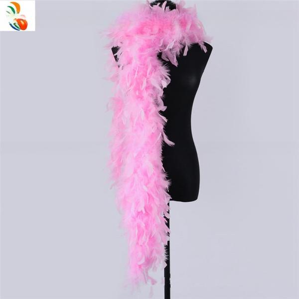Turkey Chandelle And Marabou Feather Boa Party Decor With Patterned Dyed