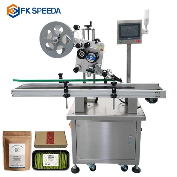 FK-711 High Precision Fully Automatic Jar Lid Labeling Machine for Plastic Bag