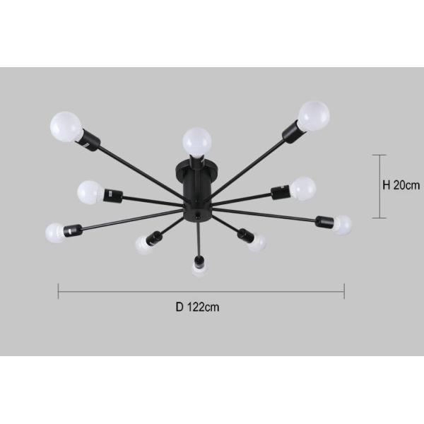 vintage ceiling lights 10 heads retro industrial lamparas techo restaurant loft modern