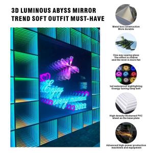 End 2023 Material 3D Vision Melaleuca Mirror Abyss Mirror with High Brightness