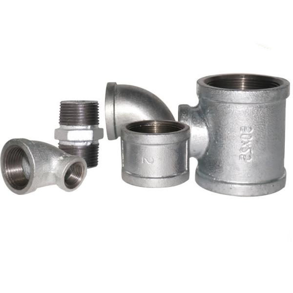 Zinc - Coated Hydraulic Pipe Fittings , Galvanized Cross Pipe Fitting Various