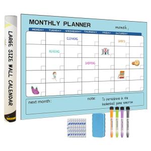 ODM Laminated Dry Erase Posters Removable Wall Mounted Monthly Planner Large