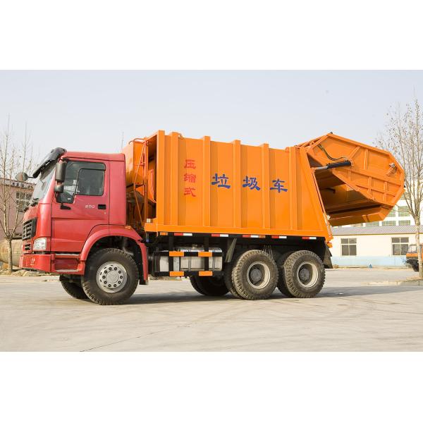 Convenient Howo Garbage Compactor Truck / Sanitation Garbage Truck Model