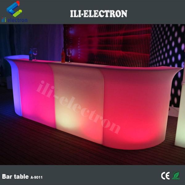 CE /ROHS certificate portable illuminated led straight wine bar counter