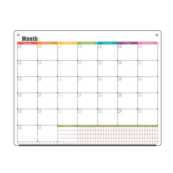 Buy Extra Thick Monthly Magnetic Fridge Calendar Dry Erase Target OEM at wholesale prices