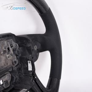 Black Carbon Fiber Land Rover Steering Wheel Alcantara Matte Black