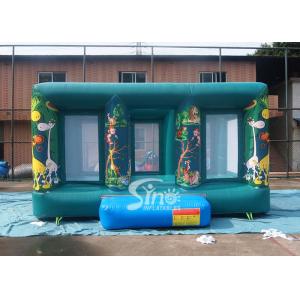 6x5 mts indoor kids jungle inflatable jumping castle with small climbing tower