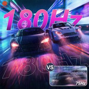 Black Color 23.8 Inch Gaming Monitor IPS Panel 180Hz RGB Lighting 99% SRGB PC