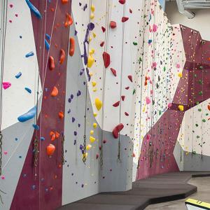 Artificial Auto Belay Climbing Wall Resin Material For Amusement Park