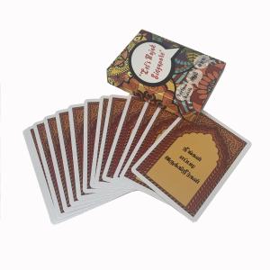 FSC Certificated 300gsm Coated Paper Playing Cards Recyclable Logo Printed