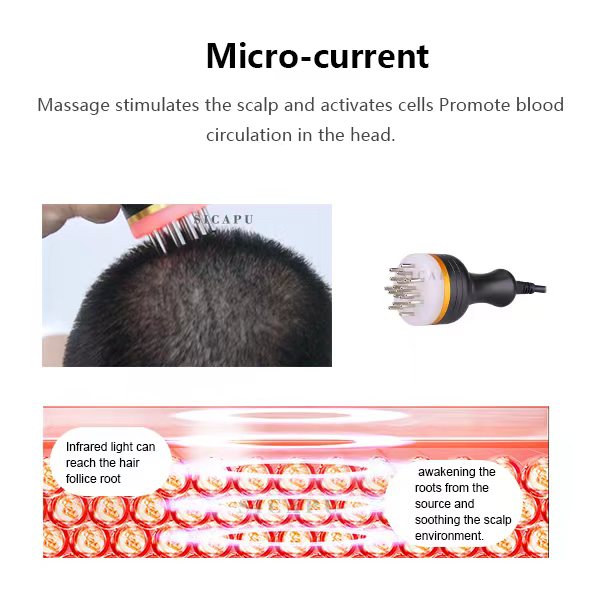 LLLT Red Light Laser Hair Growth Machine  Hair Scalp Therapy for Hair Loss Treatment and Hair Regrowth