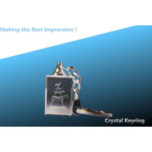 China led keychain/crystal keyring/crystal rectangle keyring/crystal rectangular key ring on sale