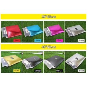 38x43cm Metallic Mailing Envelopes , Eco Friendly Metallic Bubble Wrap Envelopes