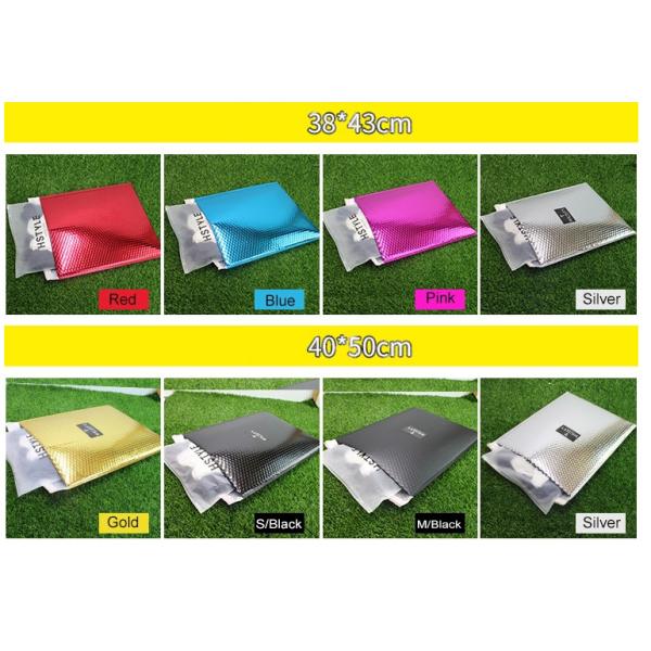 Buy 38x43cm Metallic Mailing Envelopes , Eco Friendly Metallic Bubble Wrap Envelopes at wholesale prices