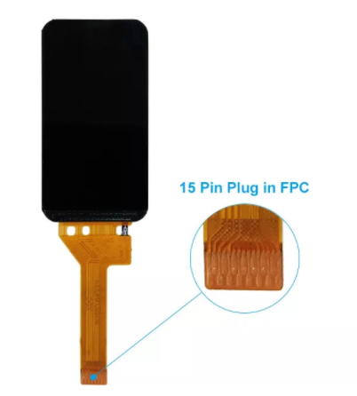 1.47 Inch LCD TFT Display 172x320 Resolution 200 cd/m2 Luminance for Clear