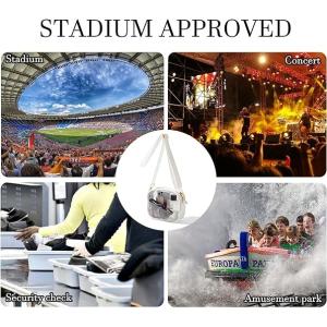 Durable Soft Ecofriendly Clear Waterproof Large Crossbody Bag With Handle