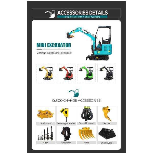 Mini Excavator New Diesel Engine Excavator Mini Excavator Backhoe Loader