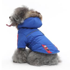Winter Pet Jacket Dog Clothes Traction Zipper Pattern Stay Warm