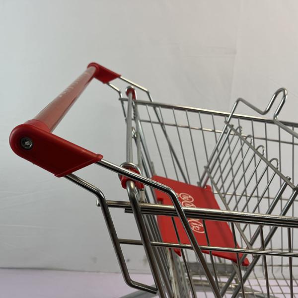 180L General store Galvanized European Market Supermarket Shopping Trolley