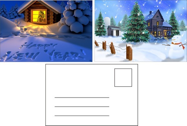 Flip Effect 3D Lenticular Postcard Cute Puppies and Kittens Design