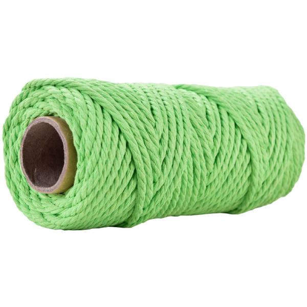 50m Dusty Pink Macrame Cord 5mm ISO9001 Pink Cotton Rope 3 Strands