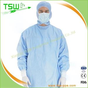 Knitted Cuff Spunbound Nonwoven Sterile Surgical Gown