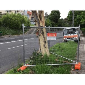 Buy cheap 2m Construction Temp Fence Panels 32mm 8'' X 10'' Steel from wholesalers