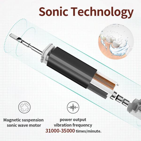 Smart Electric Sonic White Toothbrush IPX7 Waterproof For Household