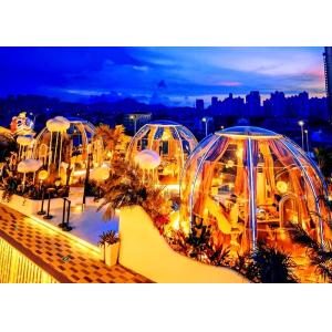 Polycarbonate Aeronautical Aluminum Transparent Dome House With Bedroom Bathroom