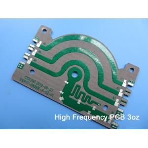 PTFE PCB Board Built On 1.5mm PTFE Plate with 3oz Copper and Immersion Silver