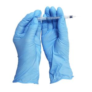 FDA approved medical blue examination powder free disposable nitrile gloves