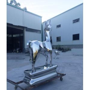 Outdoor Metal Animal Sculptures , Urban Decoration Abstract Animal Sculpture