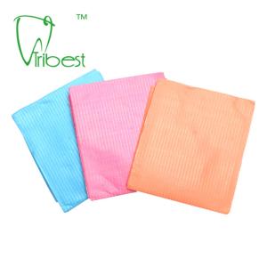 Adult Dental Protective Wear , Three Ply Disposable Patient Bibs With Tie