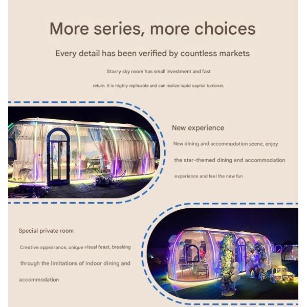 Hotel PC Star Room Bubble Room Transparent Glass Sun Room Outdoor Scenic Area Homestay Restaurant Starry Tent